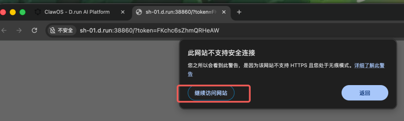 继续访问